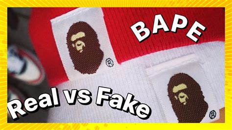 real vs fake adidas bape jacket|bape clothing counterfeit.